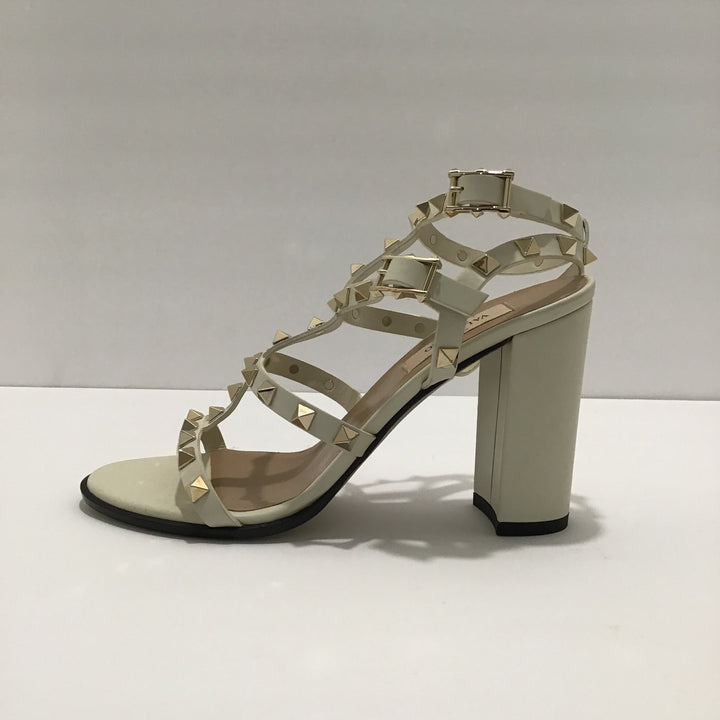 Valentino White Rock Stud Sandal Sz 37 (7)