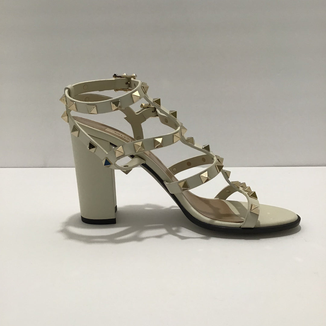 Valentino White Rock Stud Sandal Sz 37 (7)