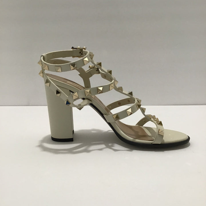 Valentino White Rock Stud Sandal Sz 37 (7)