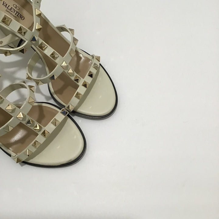 Valentino White Rock Stud Sandal Sz 37 (7)