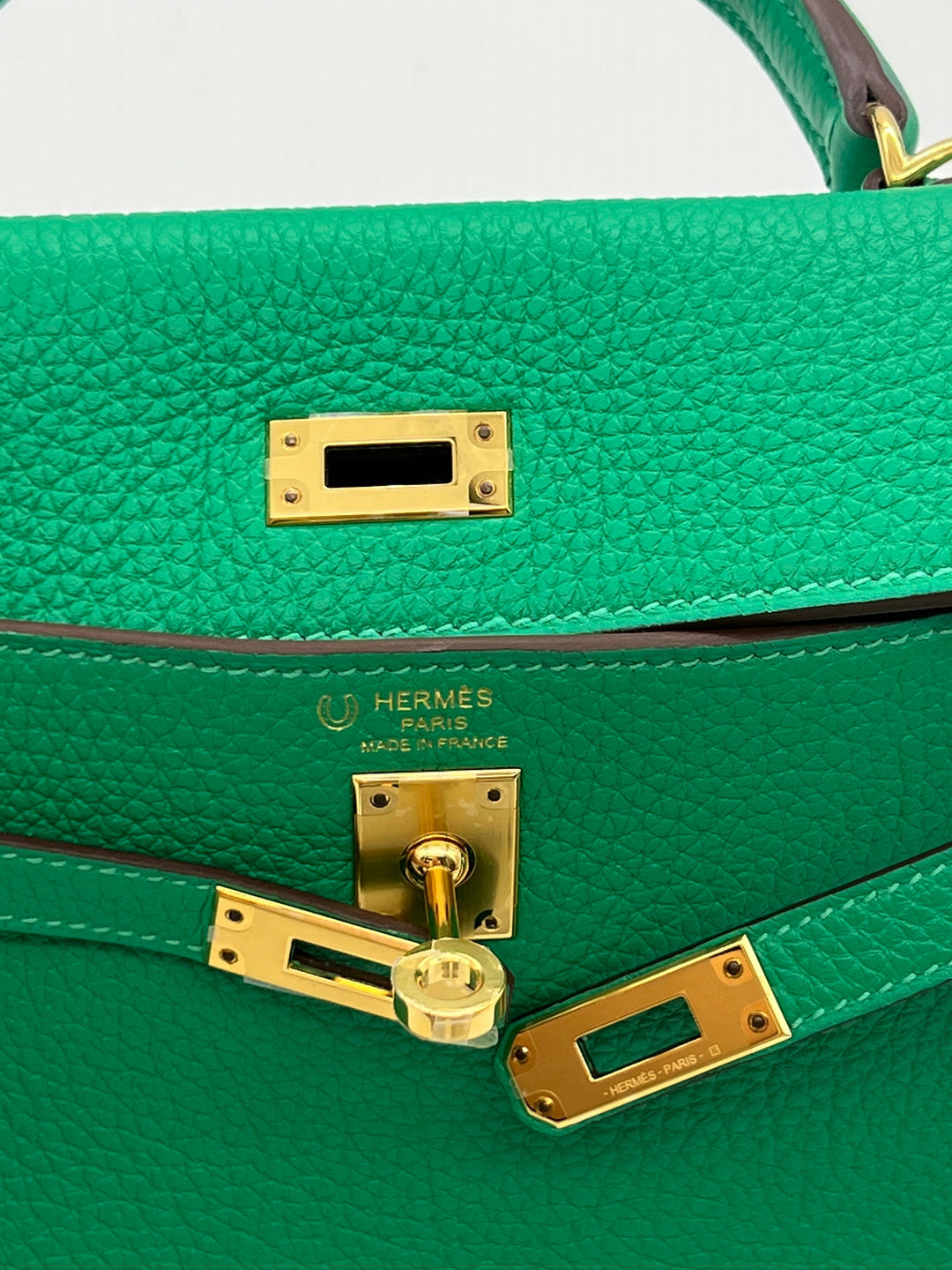 Top quality Hermes Kelly II 25 Retourne Veau Togo Perso Menthe