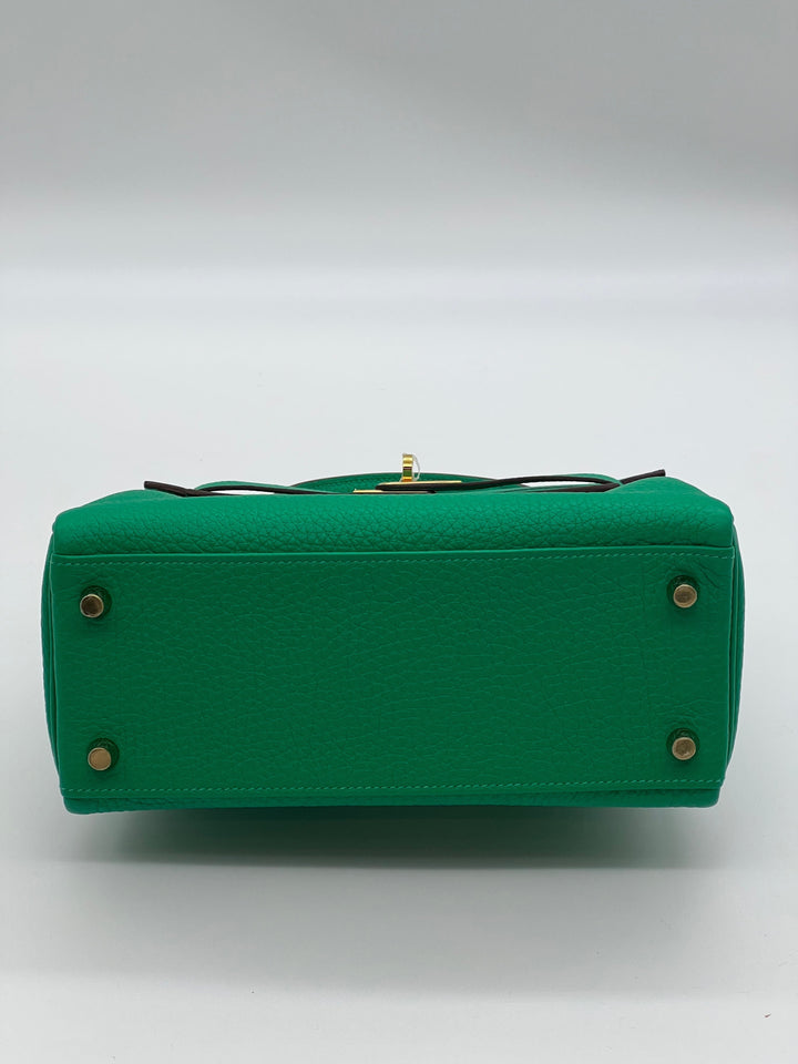 Top quality Hermes Kelly II 25 Retourne Veau Togo Perso Menthe