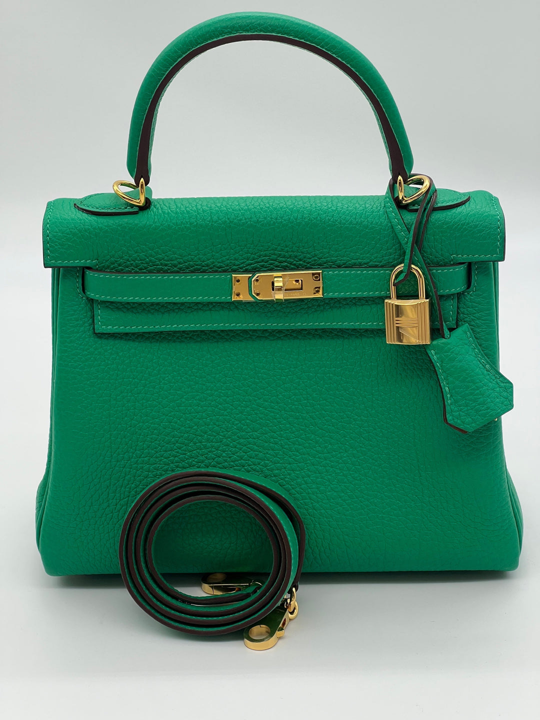 Top quality Hermes Kelly II 25 Retourne Veau Togo Perso Menthe
