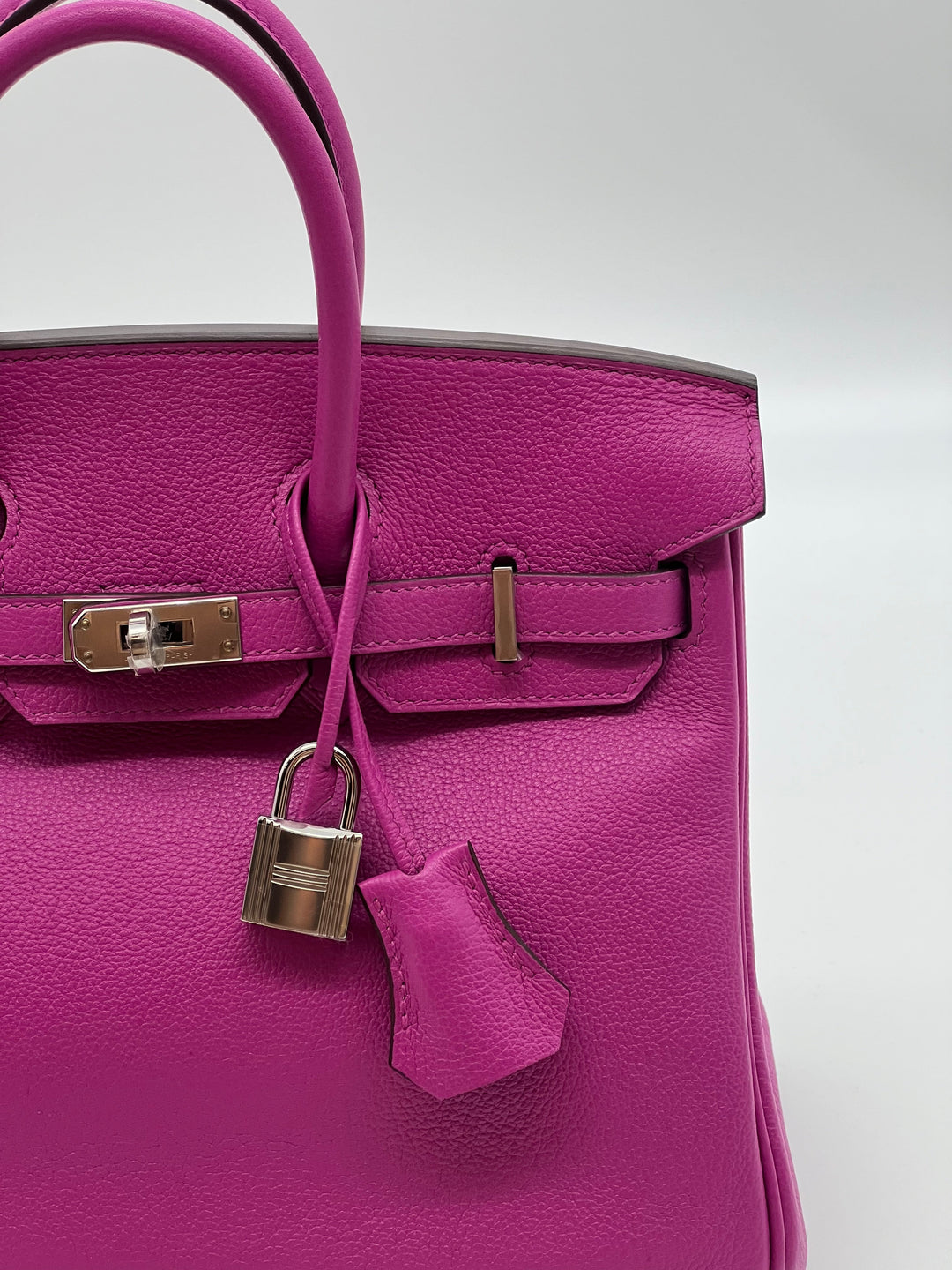 Top quality Hermes Birkin 25 Verso Magnolia / Capucine Novillo Leather