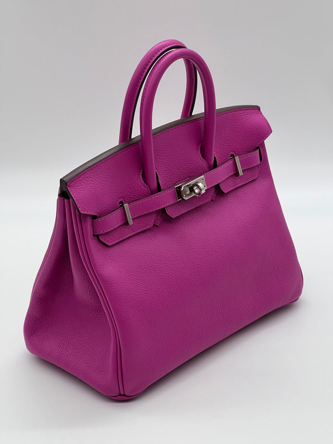 Top quality Hermes Birkin 25 Verso Magnolia / Capucine Novillo Leather