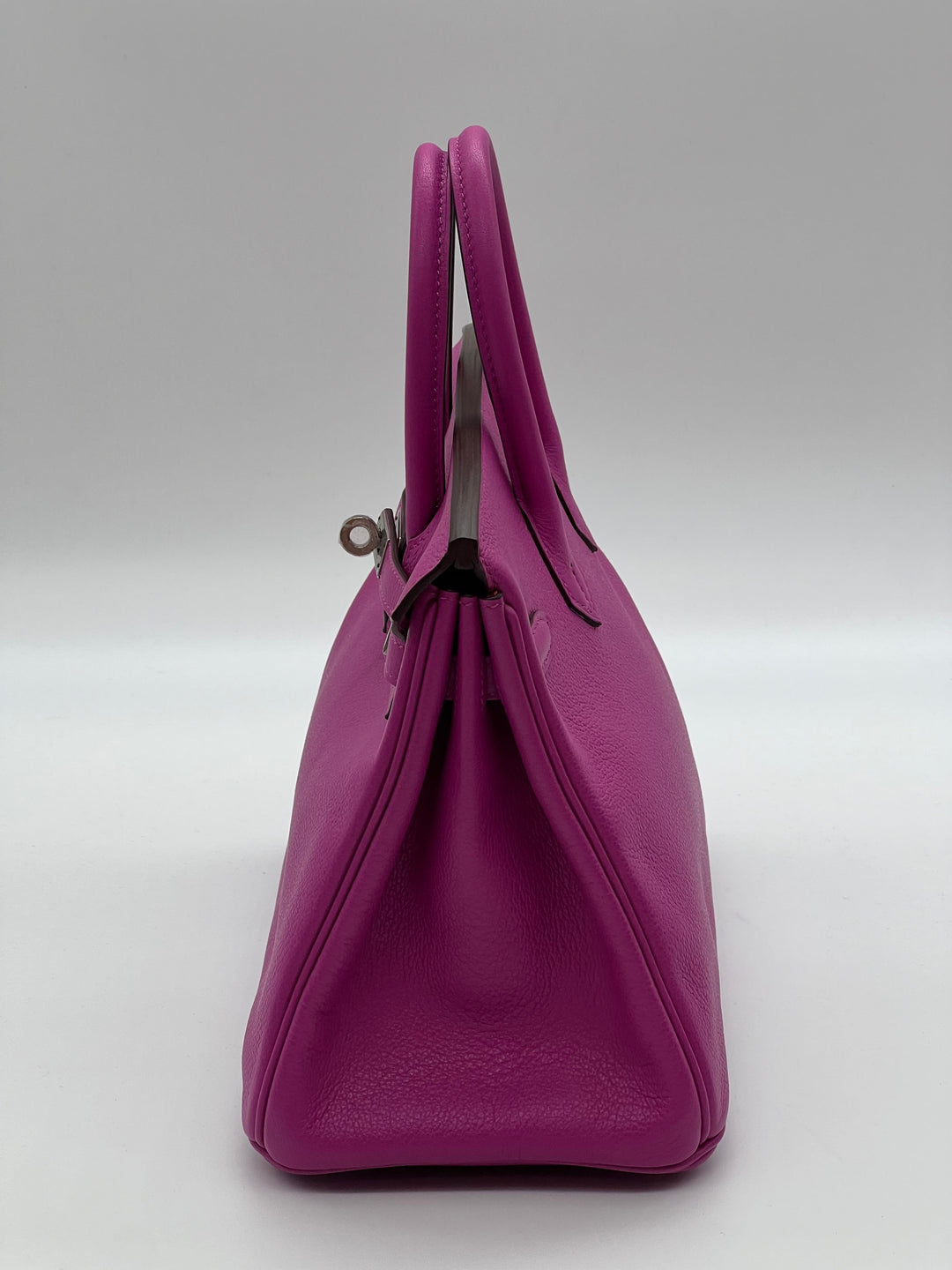 Top quality Hermes Birkin 25 Verso Magnolia / Capucine Novillo Leather