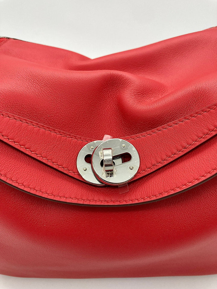 Top quality Hermes Lindy 26 Verso Swift Calfskin Rouge de Coeur/Rouge Piment PHW