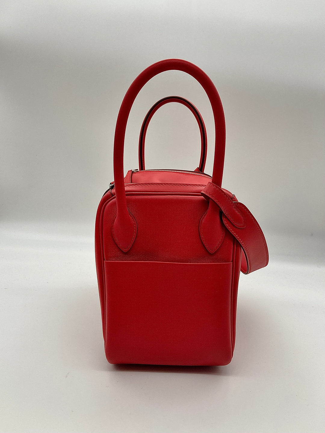 Top quality Hermes Lindy 26 Verso Swift Calfskin Rouge de Coeur/Rouge Piment PHW