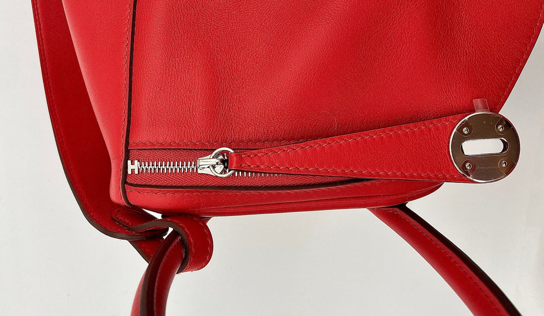 Top quality Hermes Lindy 26 Verso Swift Calfskin Rouge de Coeur/Rouge Piment PHW