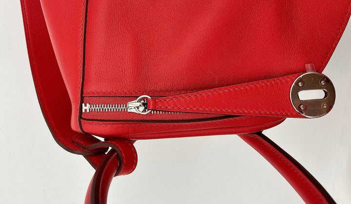 Top quality Hermes Lindy 26 Verso Swift Calfskin Rouge de Coeur/Rouge Piment PHW