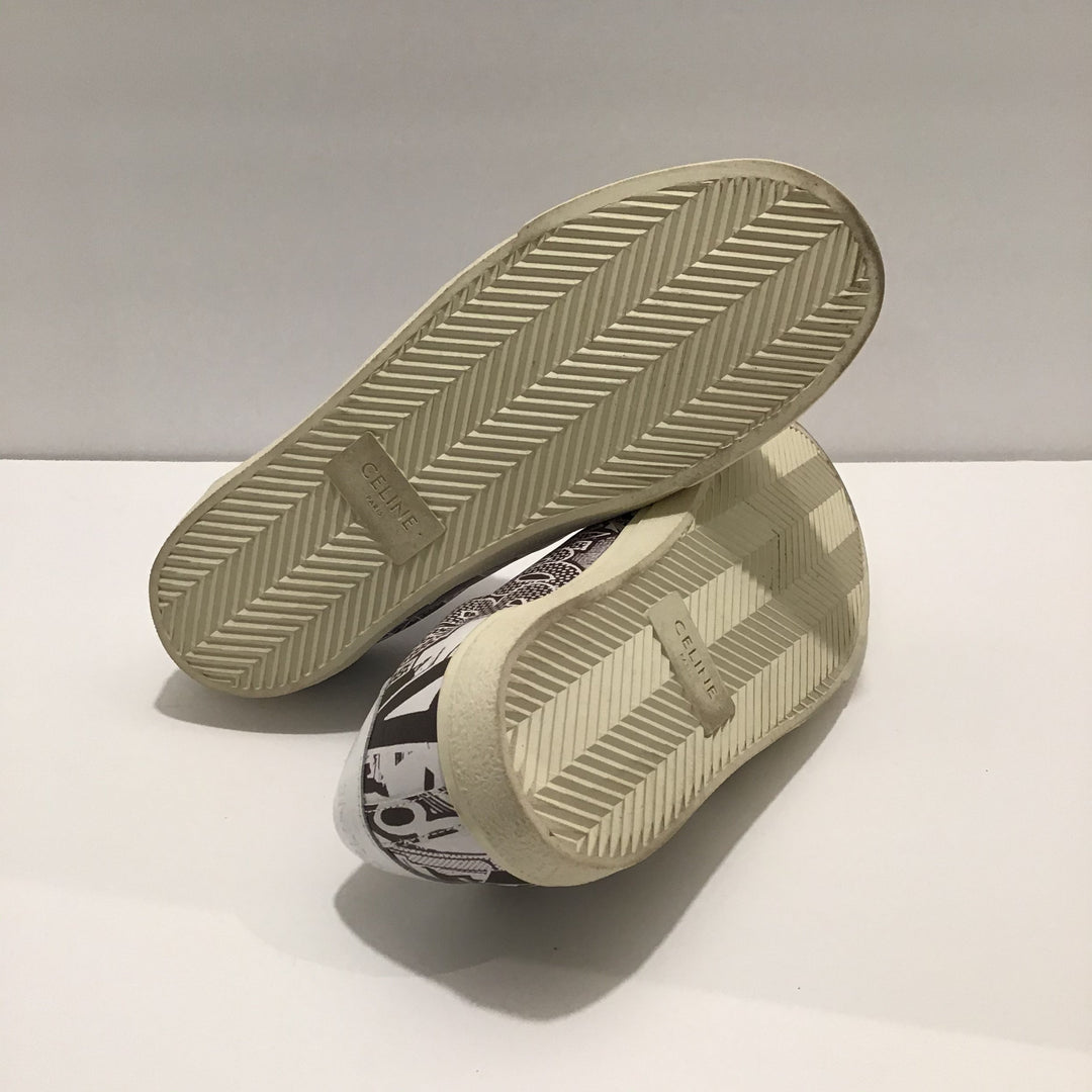 Celine Printed Graffiti Sneakers Sz 7 (37)