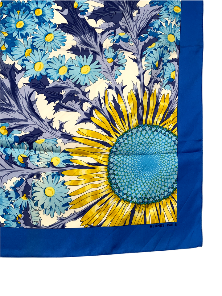 Top quality Hermes Fleurs et Carlines II Silk Scarf 90