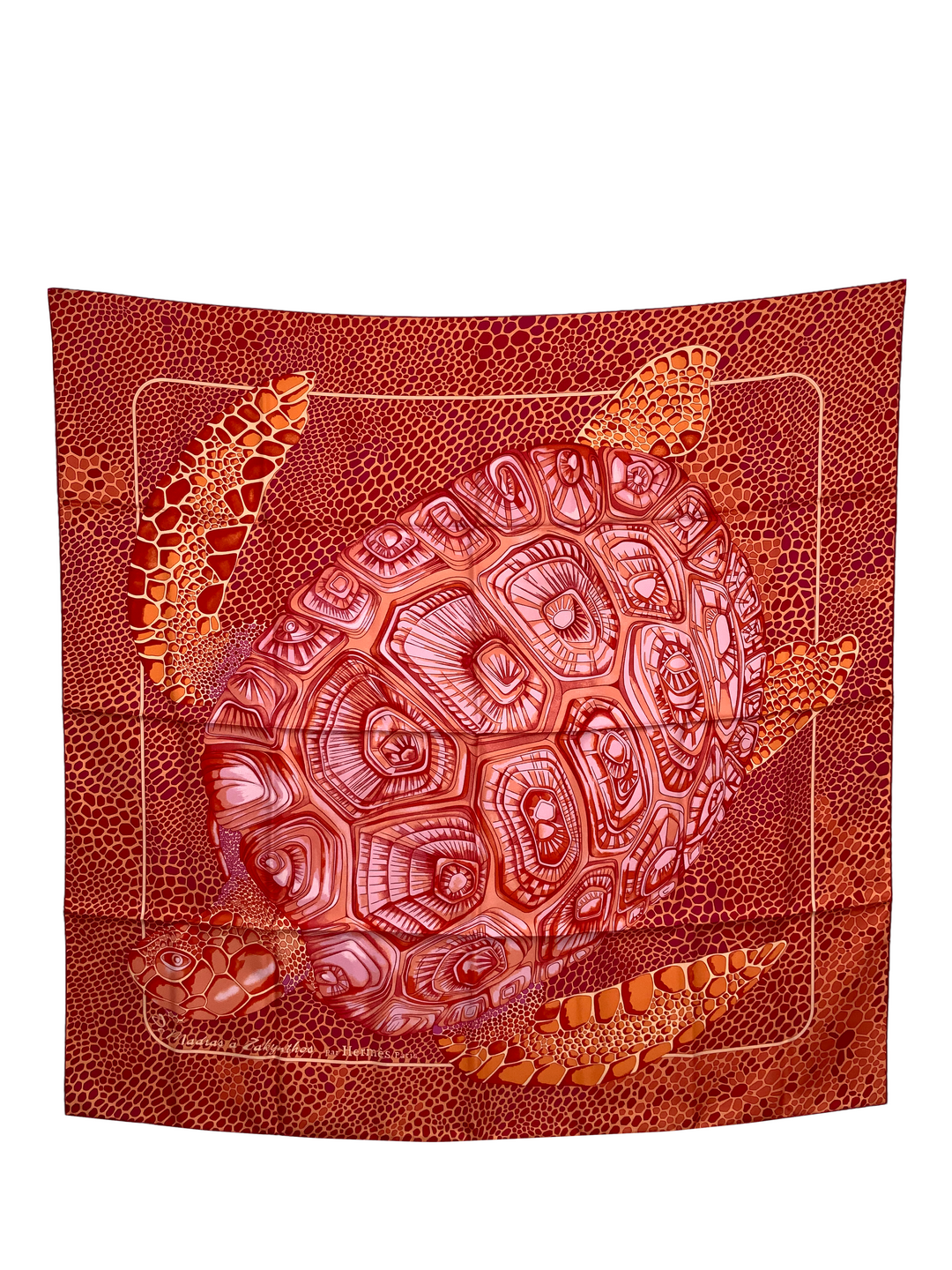Top quality Hermes De Madras a Zakynthos Silk Scarf 90