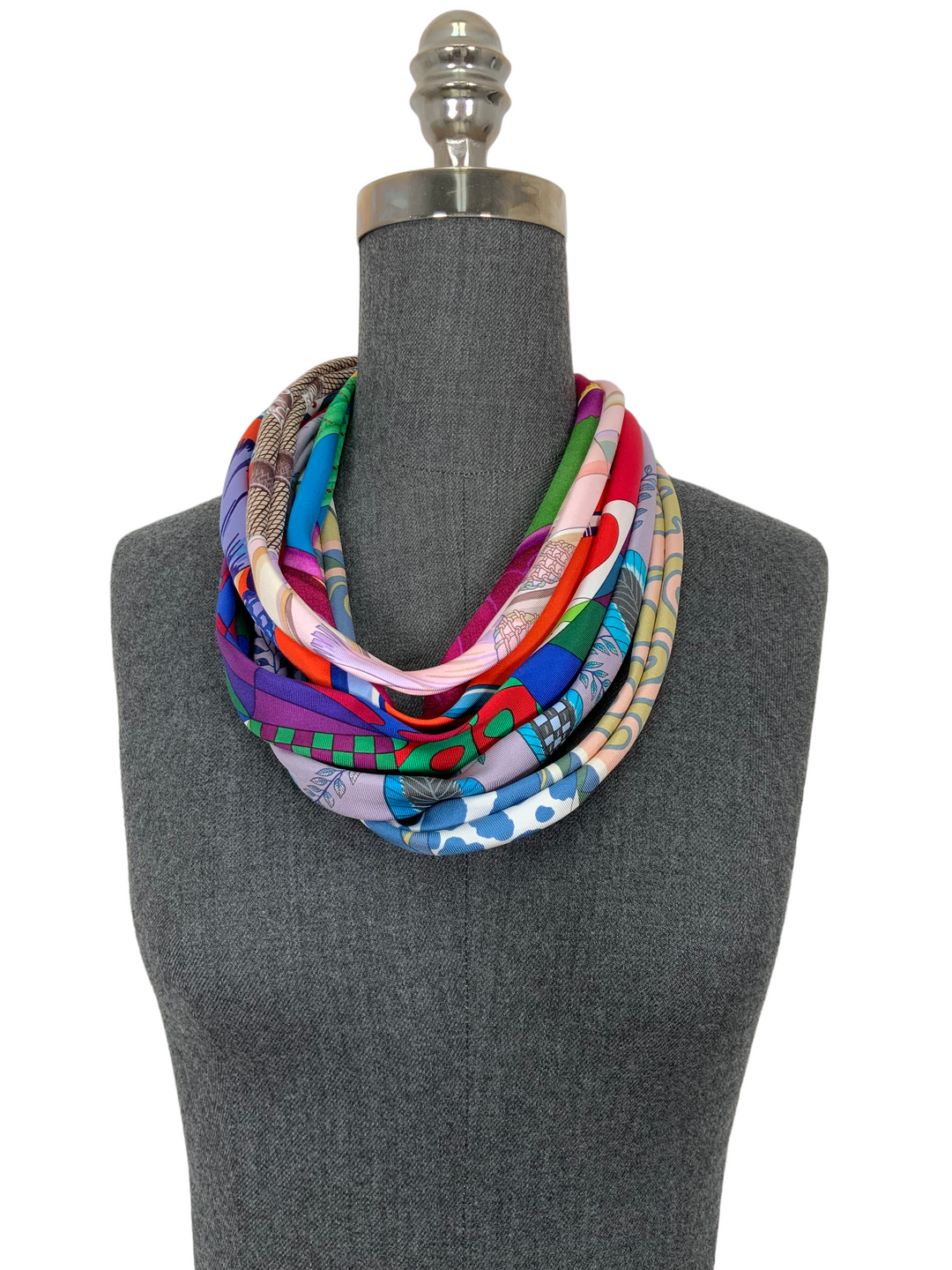 Top quality Hermes Silk Scarf Flowing Necklace