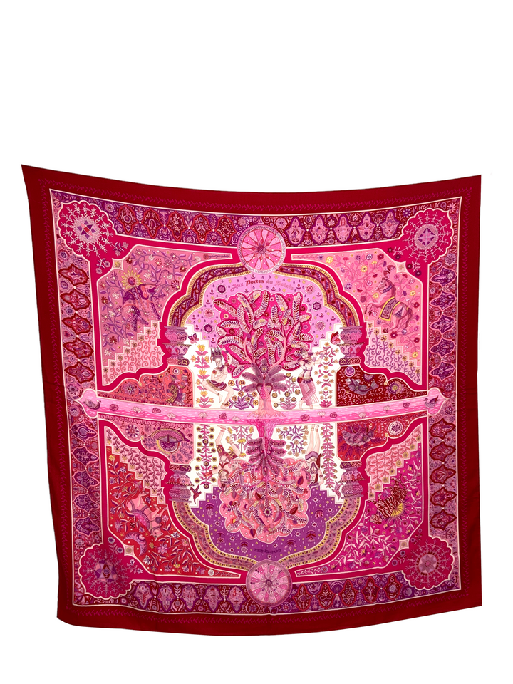 Top quality Hermes Aux Portes du Palais Cashmere Shawl Scarf 140