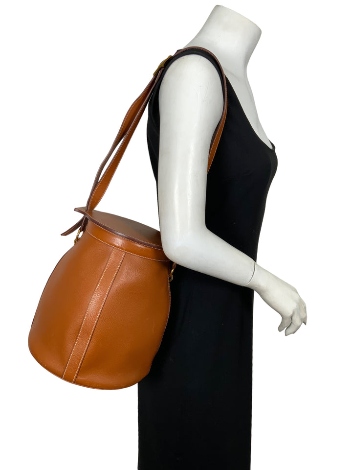 Top quality Hermes Epsom Leather Bucket Farming Bag