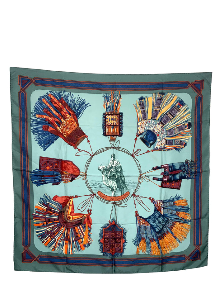 Top quality Hermes Cuirs du Desert Silk Scarf 90