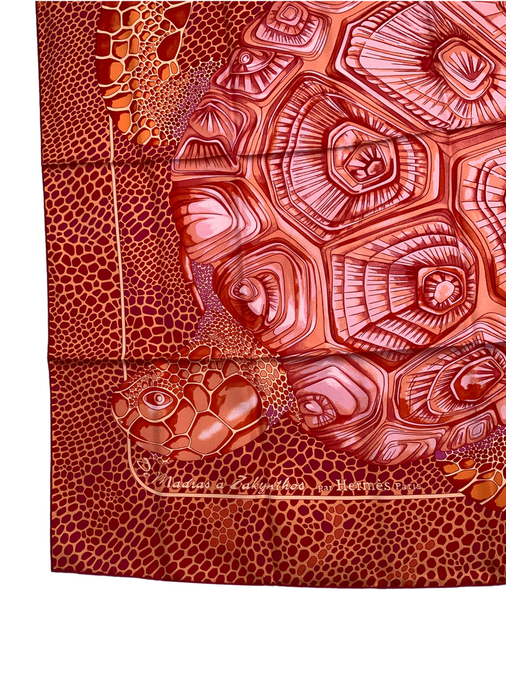 Top quality Hermes De Madras a Zakynthos Silk Scarf 90
