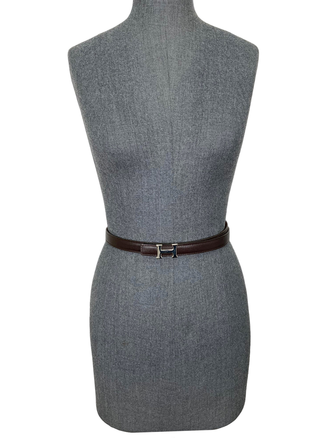 Top quality Hermes Thin Leather Reversible H Belt Size 80