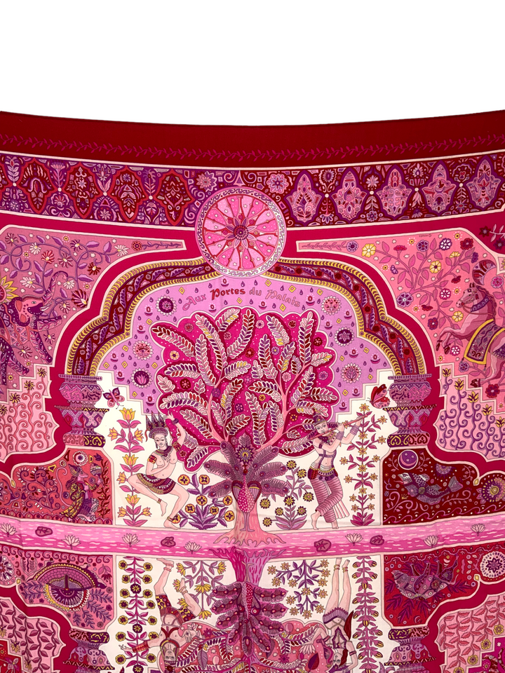 Top quality Hermes Aux Portes du Palais Cashmere Shawl Scarf 140