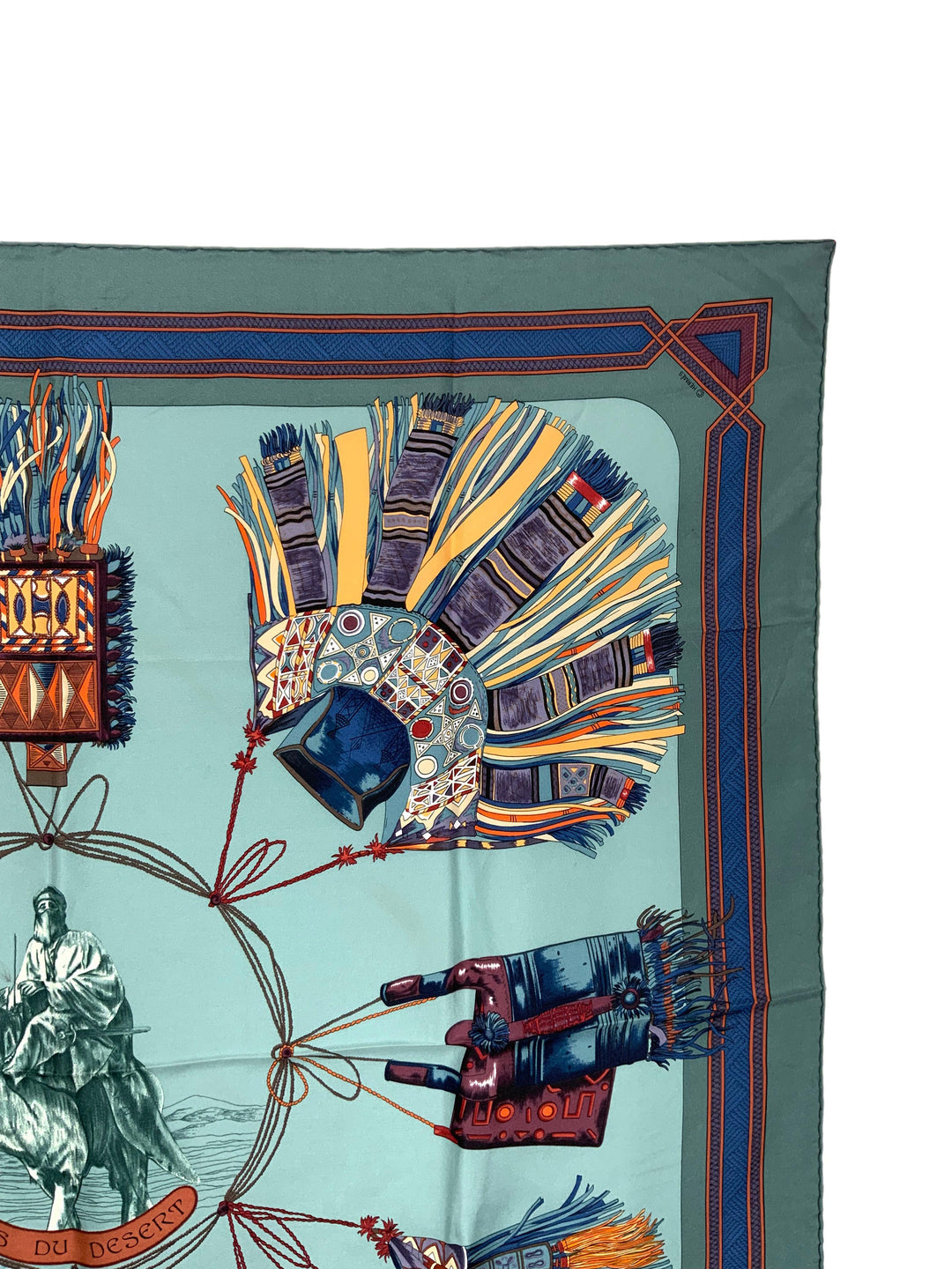 Top quality Hermes Cuirs du Desert Silk Scarf 90