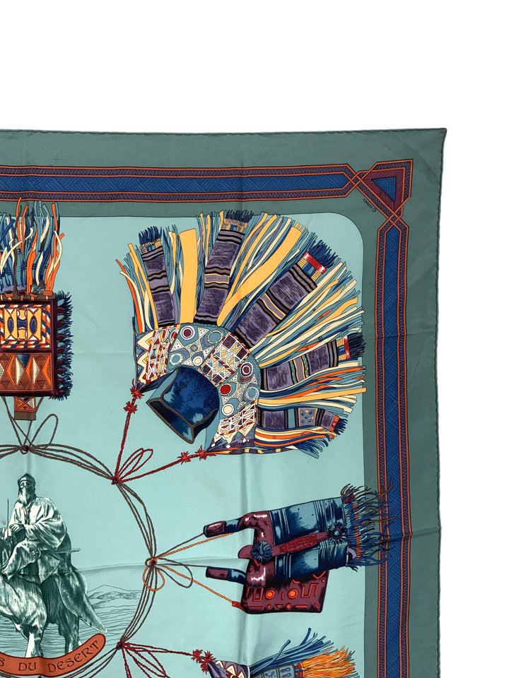 Top quality Hermes Cuirs du Desert Silk Scarf 90