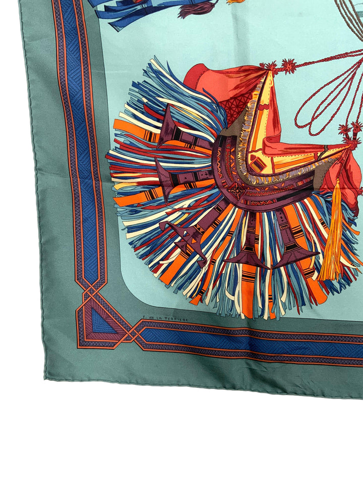 Top quality Hermes Cuirs du Desert Silk Scarf 90