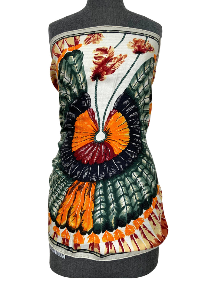 Top quality Hermes Cashmere and Silk Oblong Scarf with Fringe