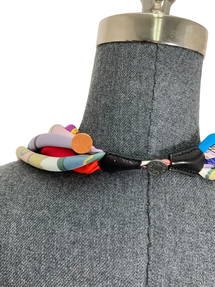 Top quality Hermes Silk Scarf Flowing Necklace