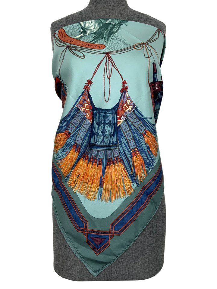 Top quality Hermes Cuirs du Desert Silk Scarf 90