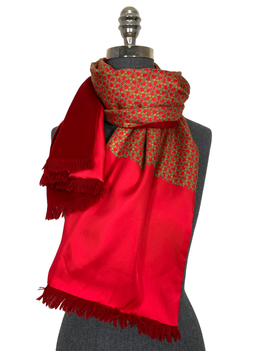 Top quality Hermes Silk and Angora Horseshoe Printed Scarf