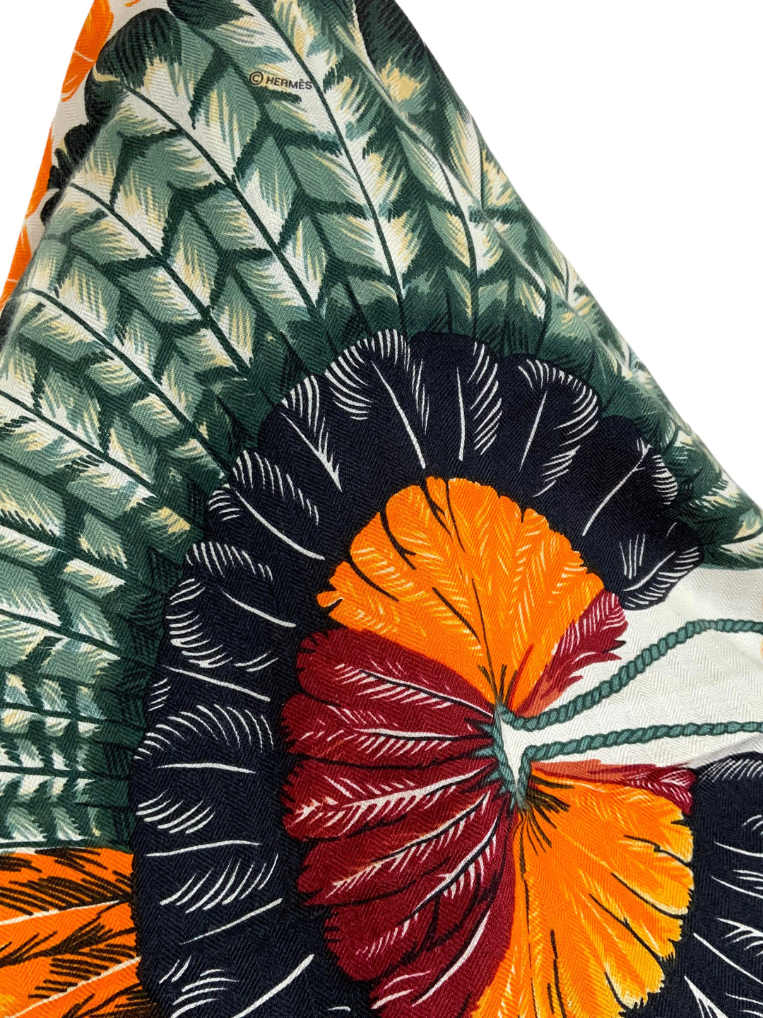 Top quality Hermes Cashmere and Silk Oblong Scarf with Fringe
