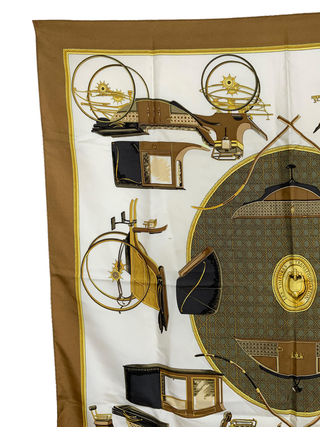 Top quality Hermes Les Voitures a Transformation Silk Scarf 90