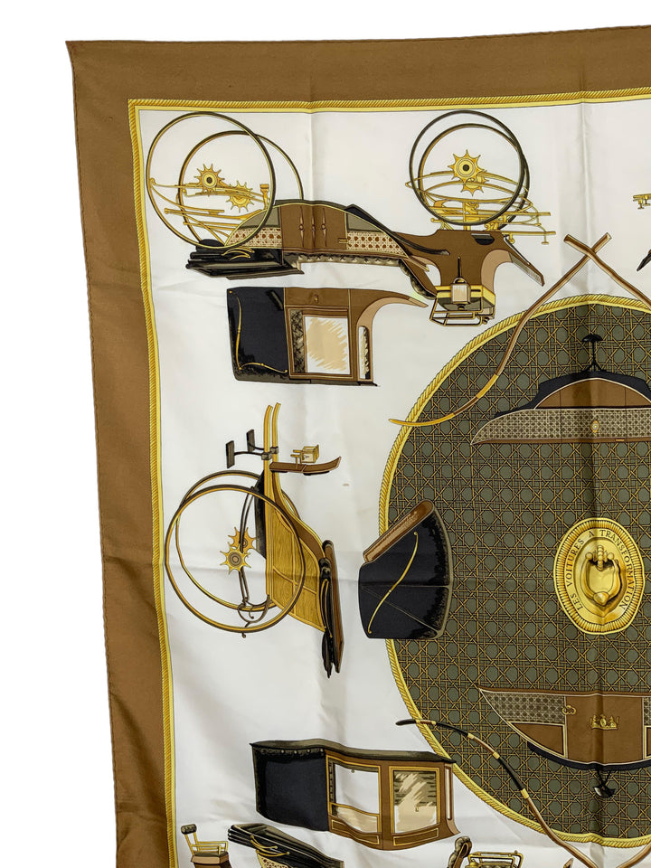 Top quality Hermes Les Voitures a Transformation Silk Scarf 90