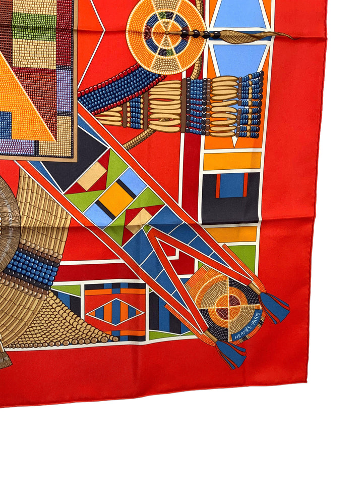 Top quality Hermes L'Art Indien des Plaines Silk Scarf 90