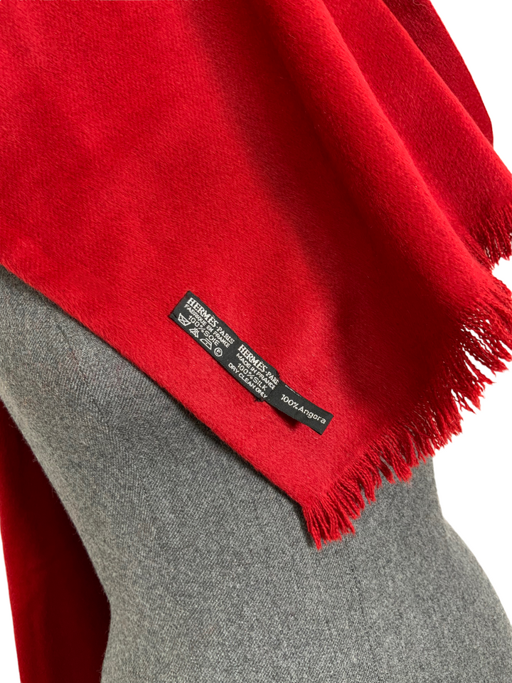 Top quality Hermes Silk and Angora Horseshoe Printed Scarf