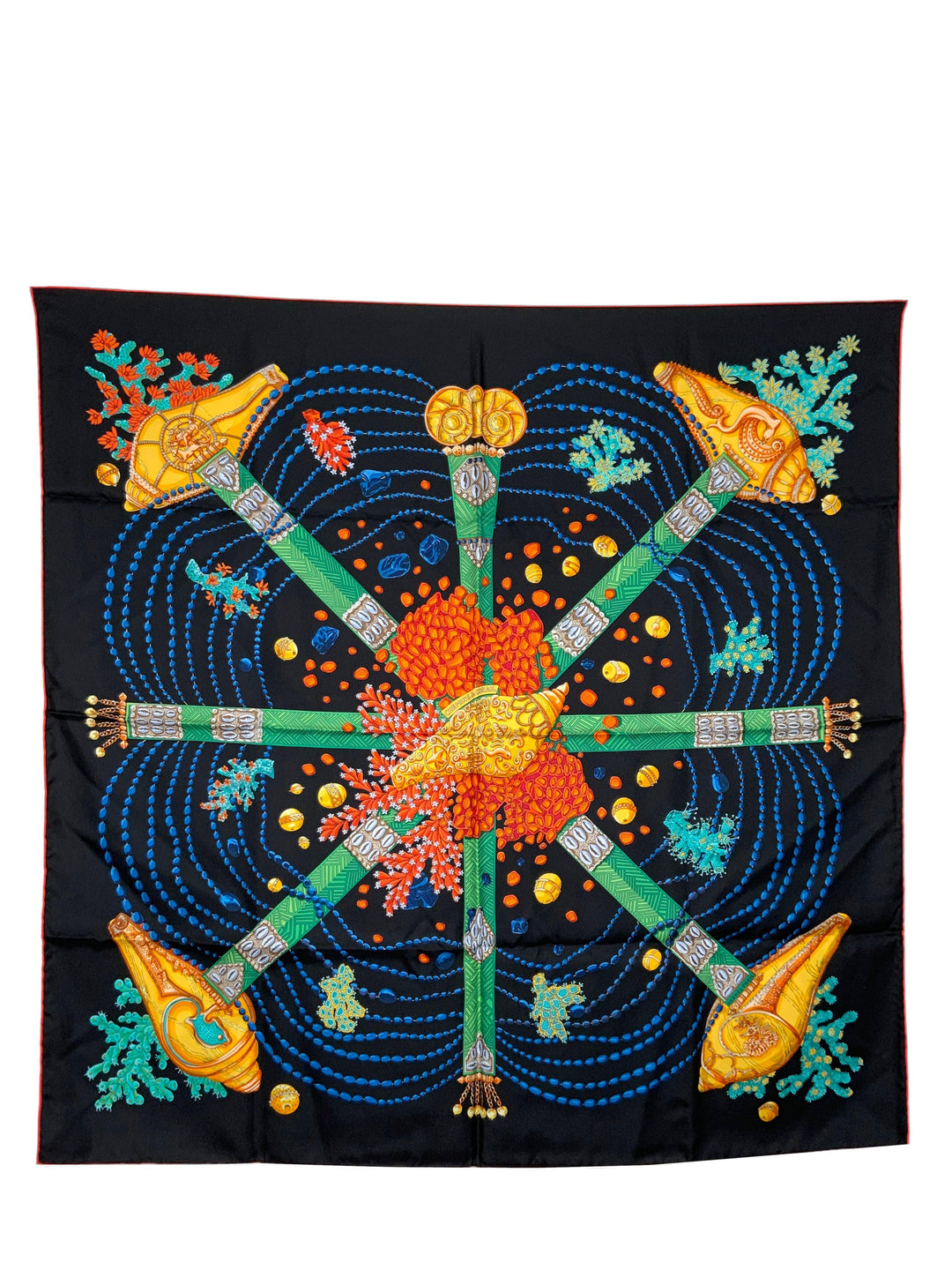 Top quality Hermes Chemins de Corail Silk Scarf 90