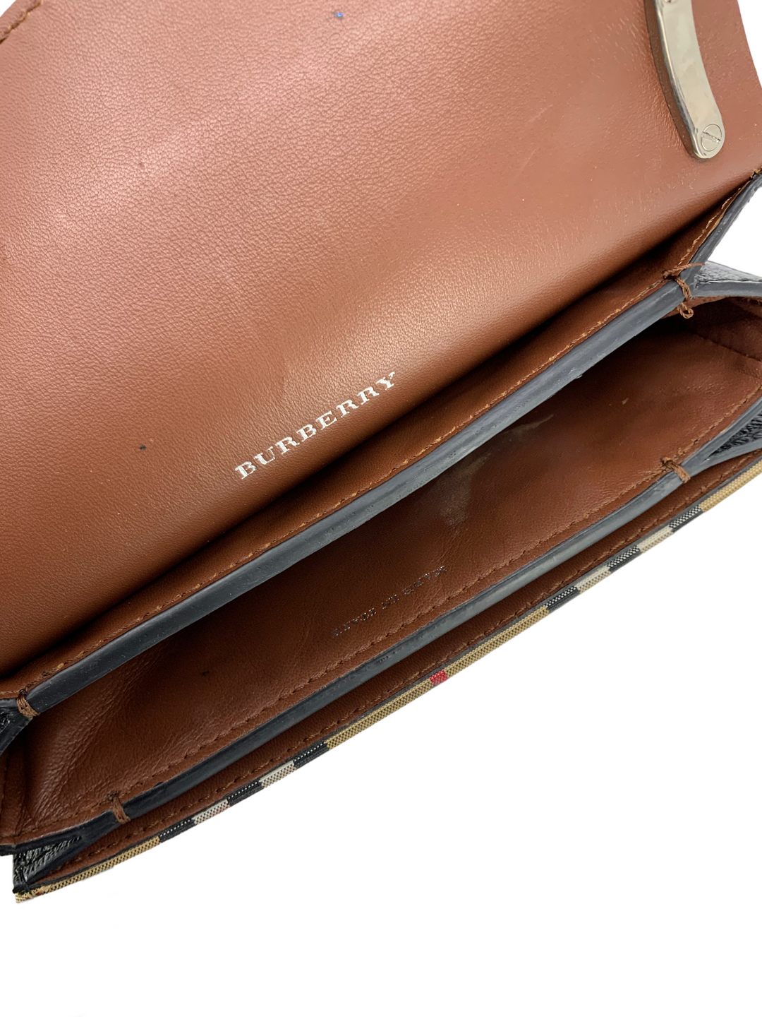 Burberry D-ring Small Checkered Canvas and Leather Crossbody Bag
