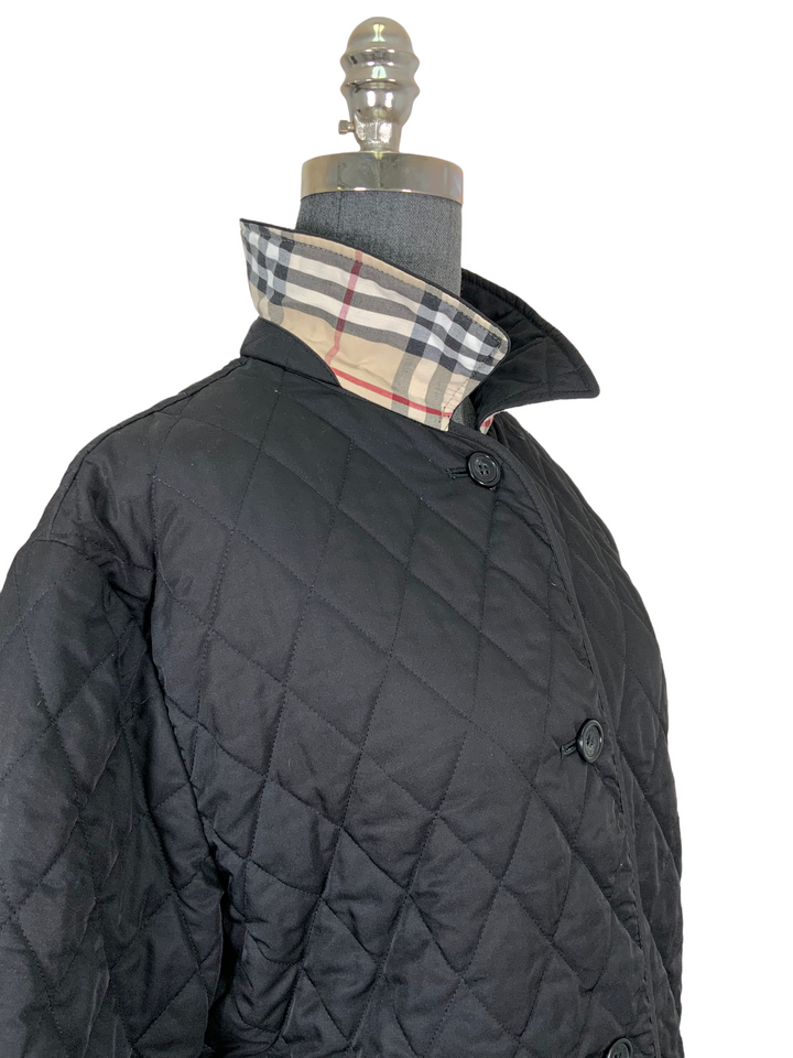Burberry London Diamond Quilted Jacket Size M