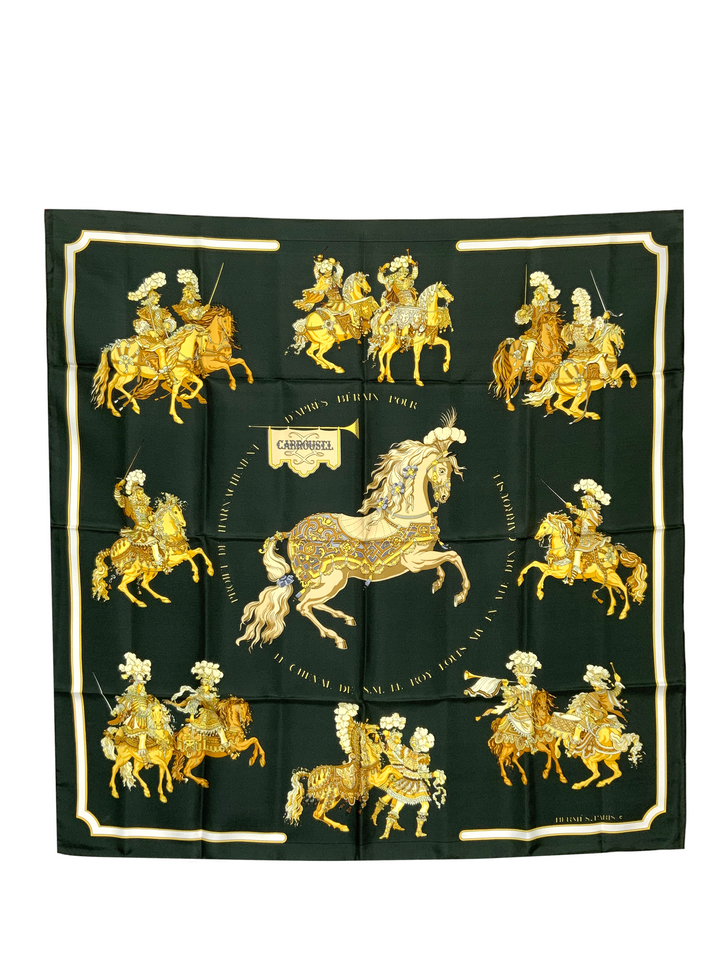 Top quality Hermes Carrousel Silk Scarf 90