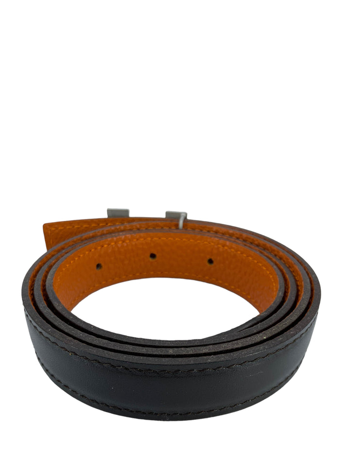 Top quality Hermes Thin Leather Reversible H Belt Size 80