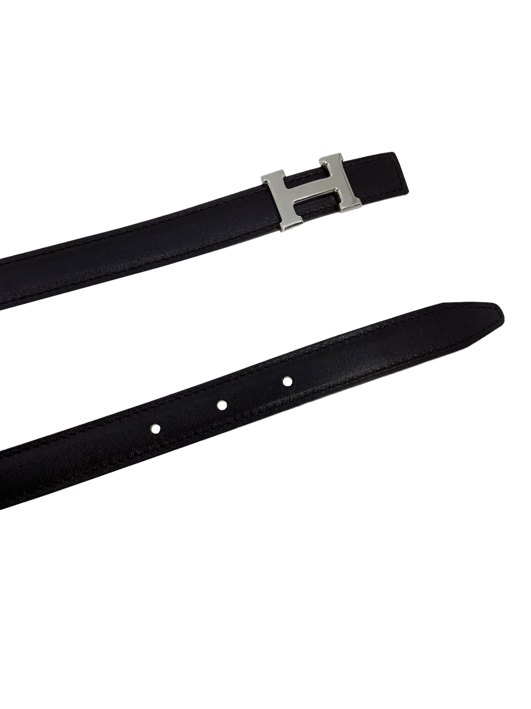 Top quality Hermes Thin Leather Reversible H Belt Size 80