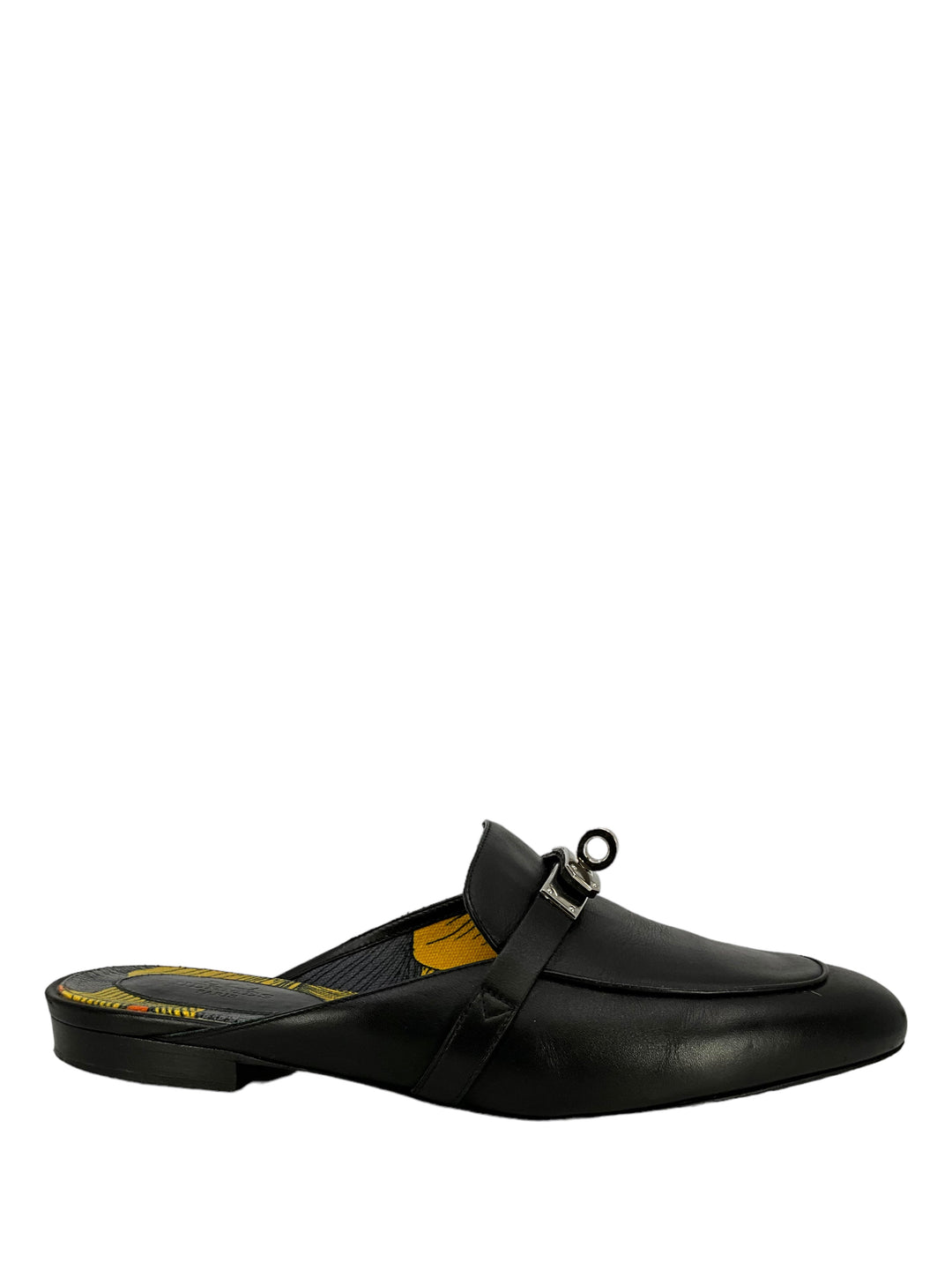 Top quality Hermes Leather OZ Turn-Lock Mules Size 7.5