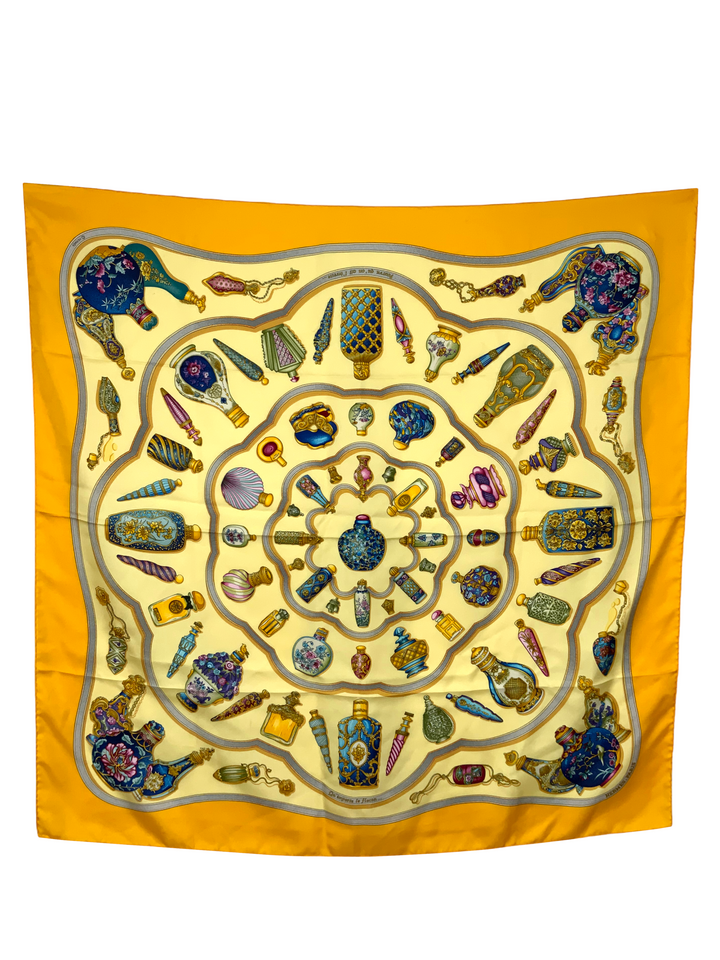 Hermes Qu' Importe Le Flacon Silk Scarf 90