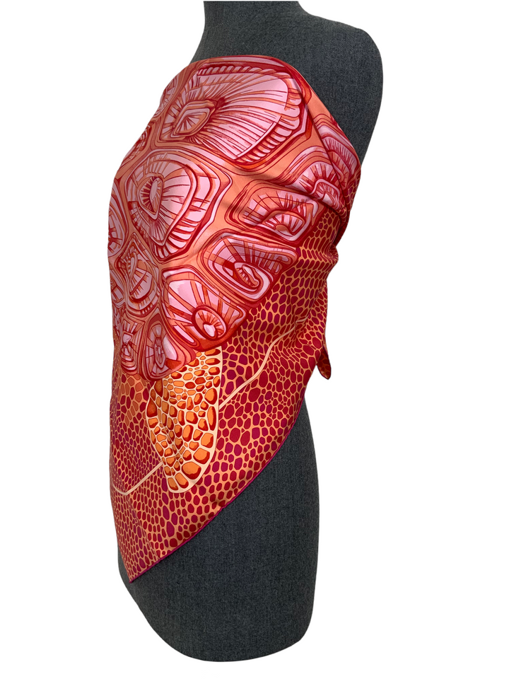Top quality Hermes De Madras a Zakynthos Silk Scarf 90
