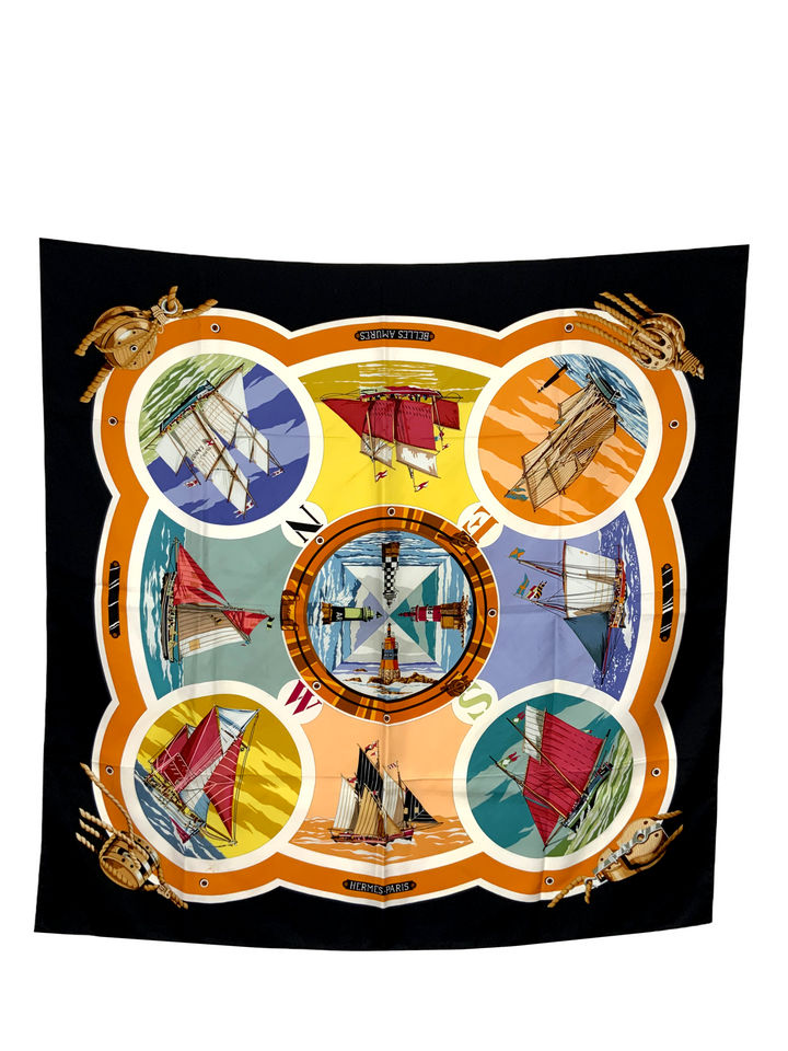 Top quality Hermes Belles Amures Silk Scarf 90