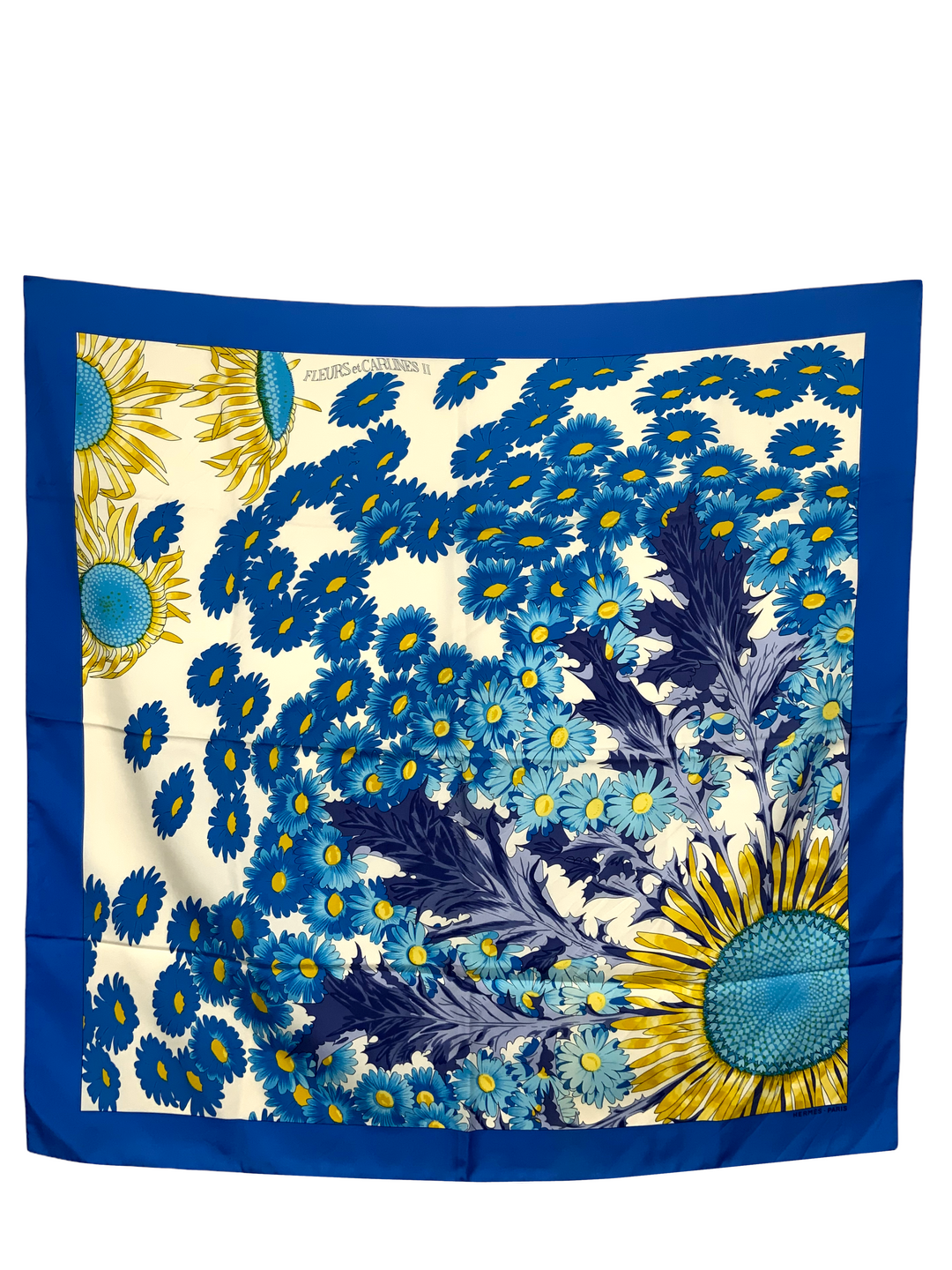 Top quality Hermes Fleurs et Carlines II Silk Scarf 90