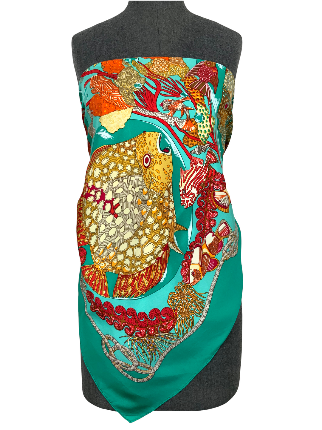 Top quality Hermes Grand Fonds Silk Scarf 90