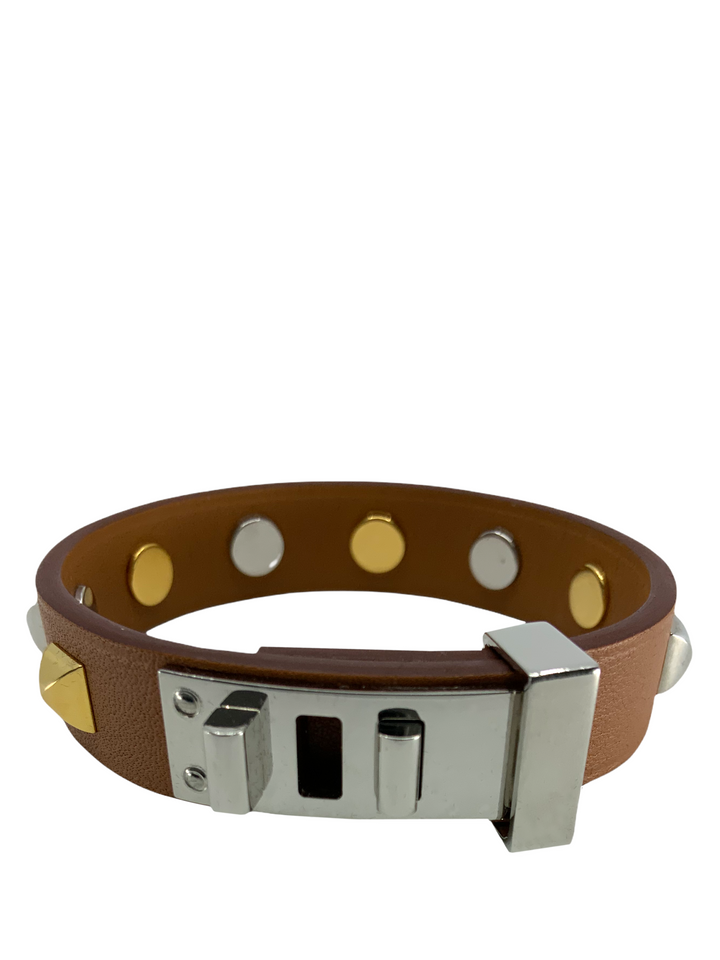 Top quality Hermes Swift Mini Dog Clous Carres Studded Bracelet T1