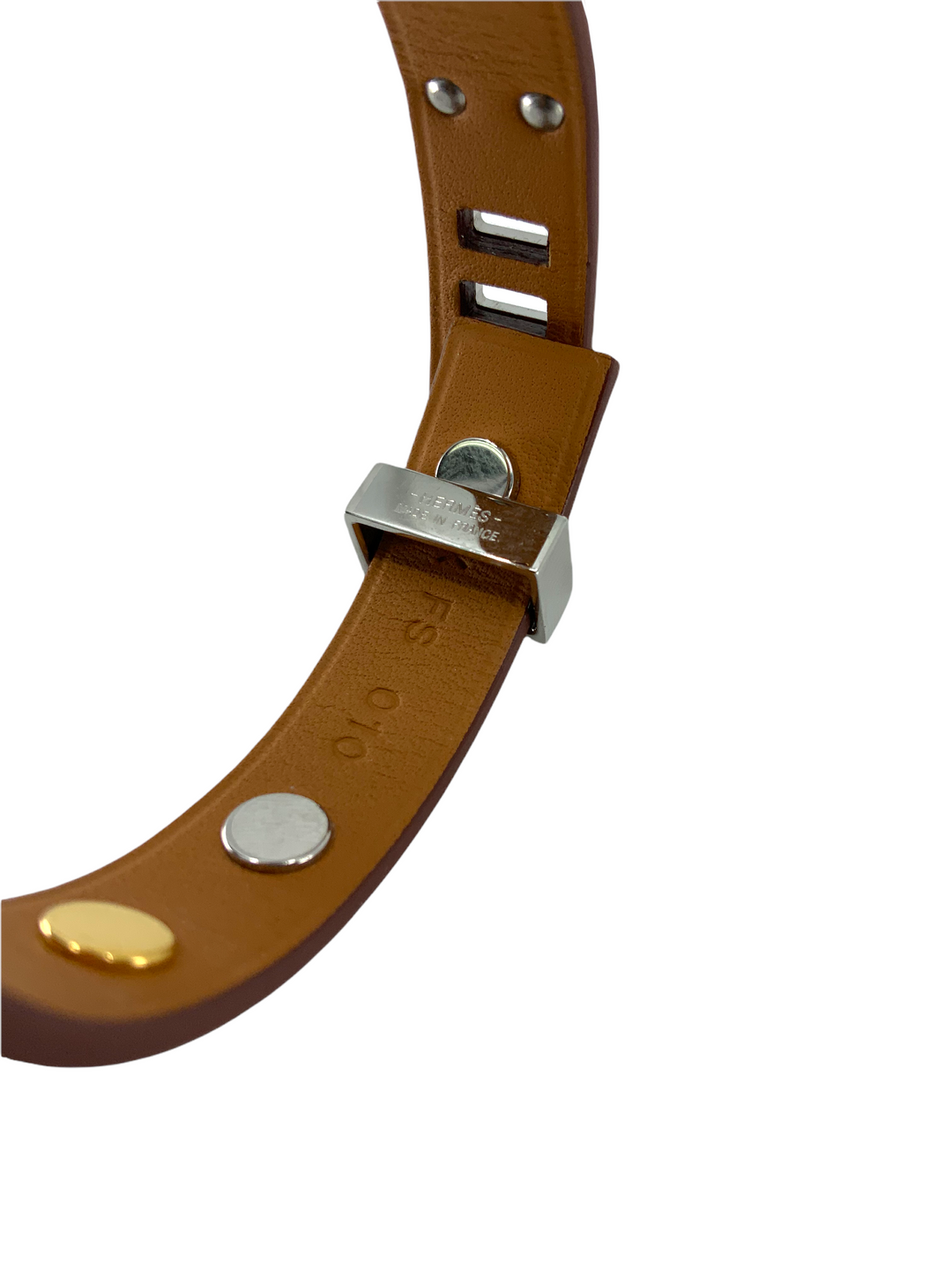 Top quality Hermes Swift Mini Dog Clous Carres Studded Bracelet T1